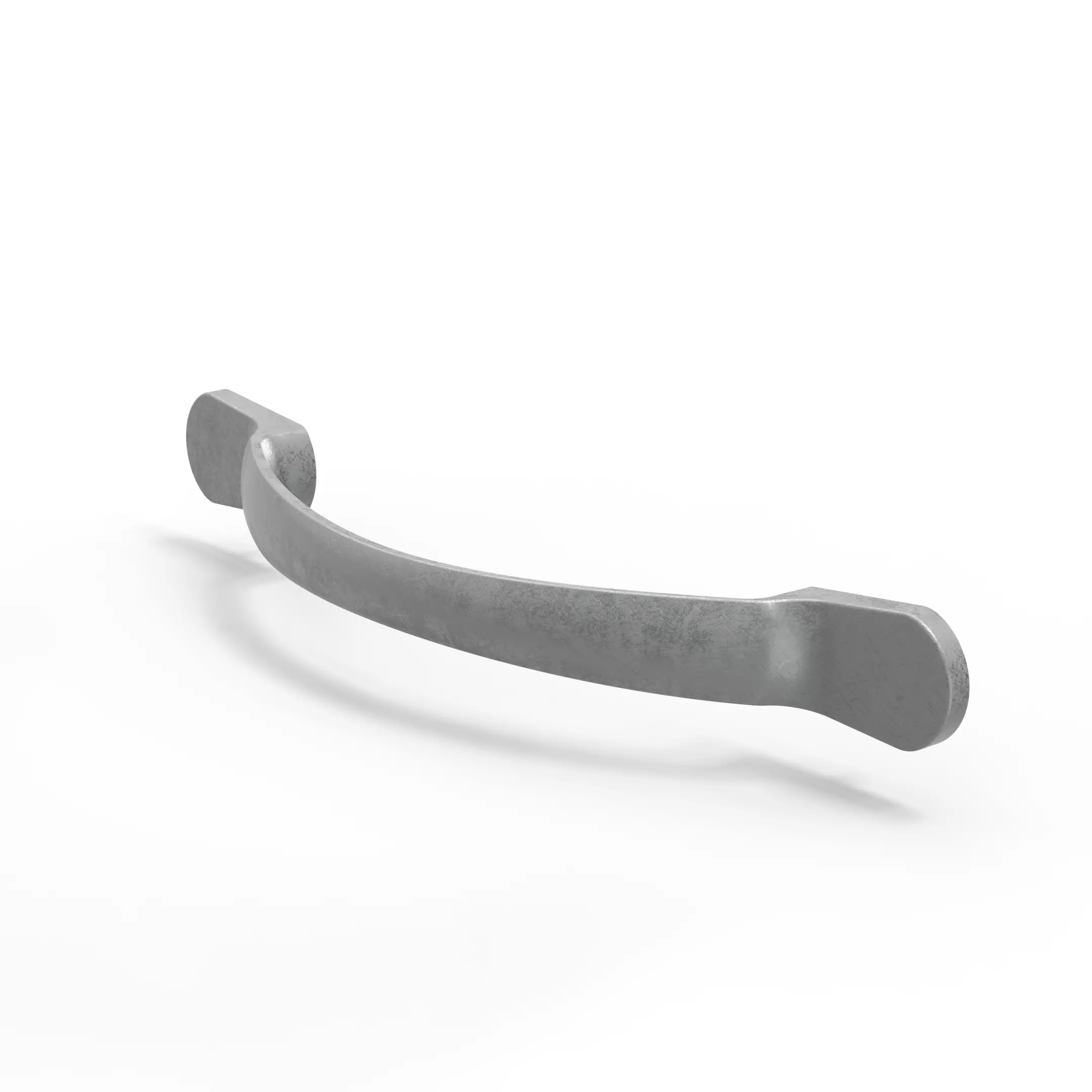 Cast Iron Curved Furniture Handle Free 3D model