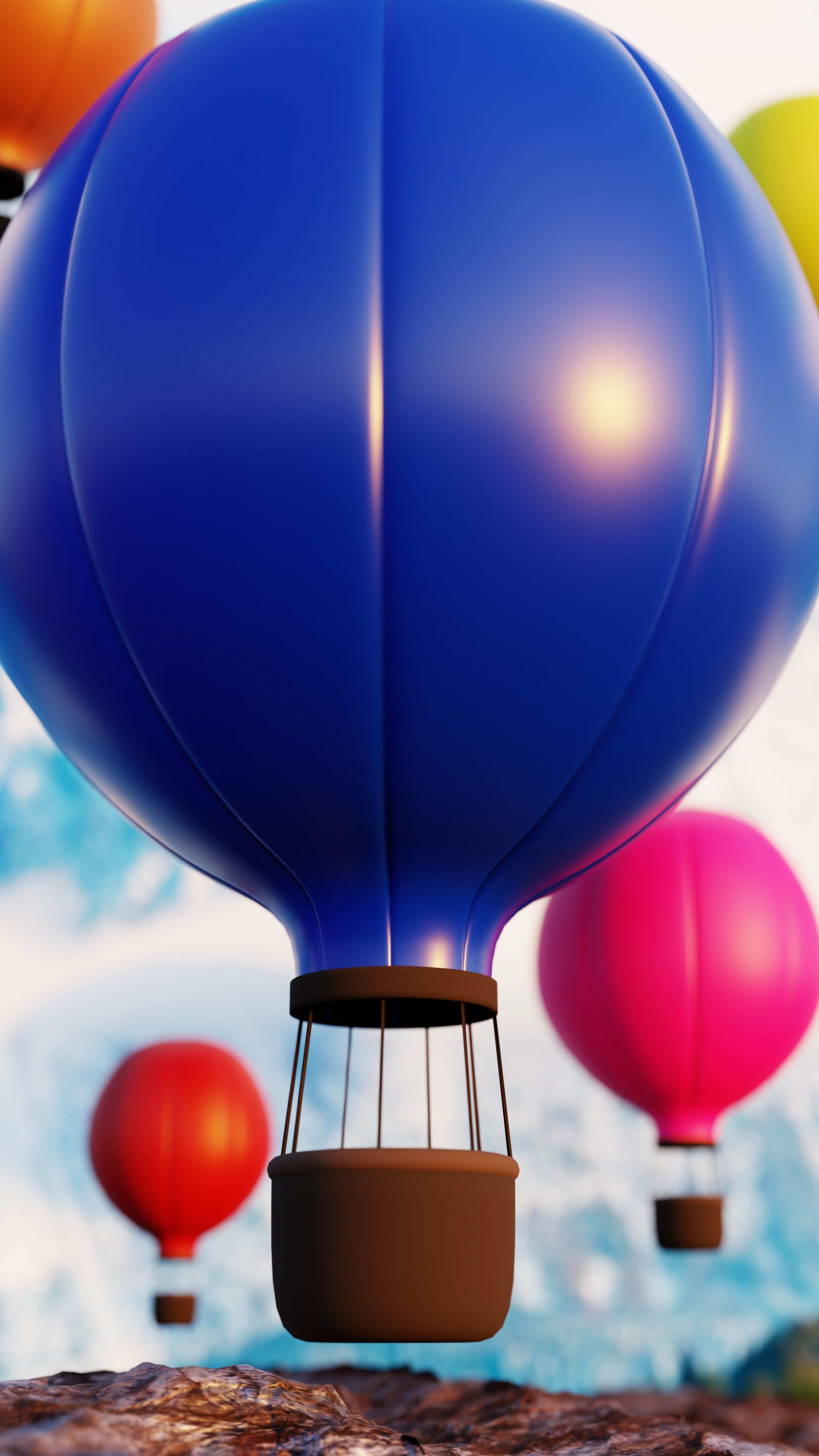 Hot Air Ballon 3D model_4
