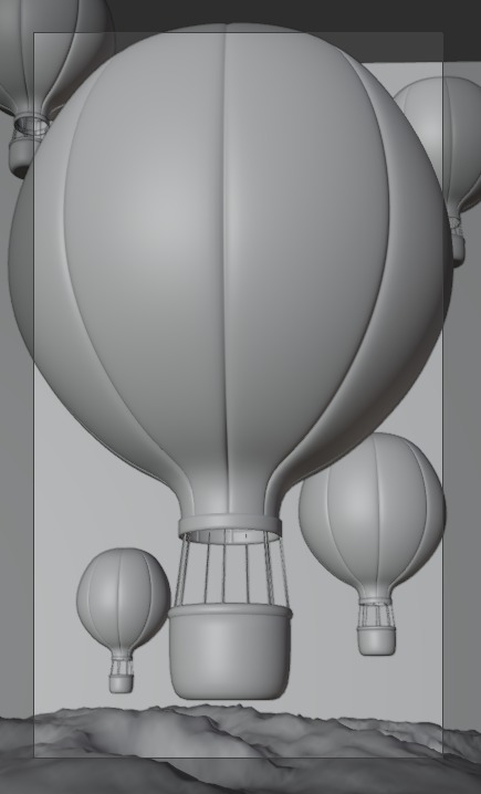 Hot Air Ballon 3D model_5