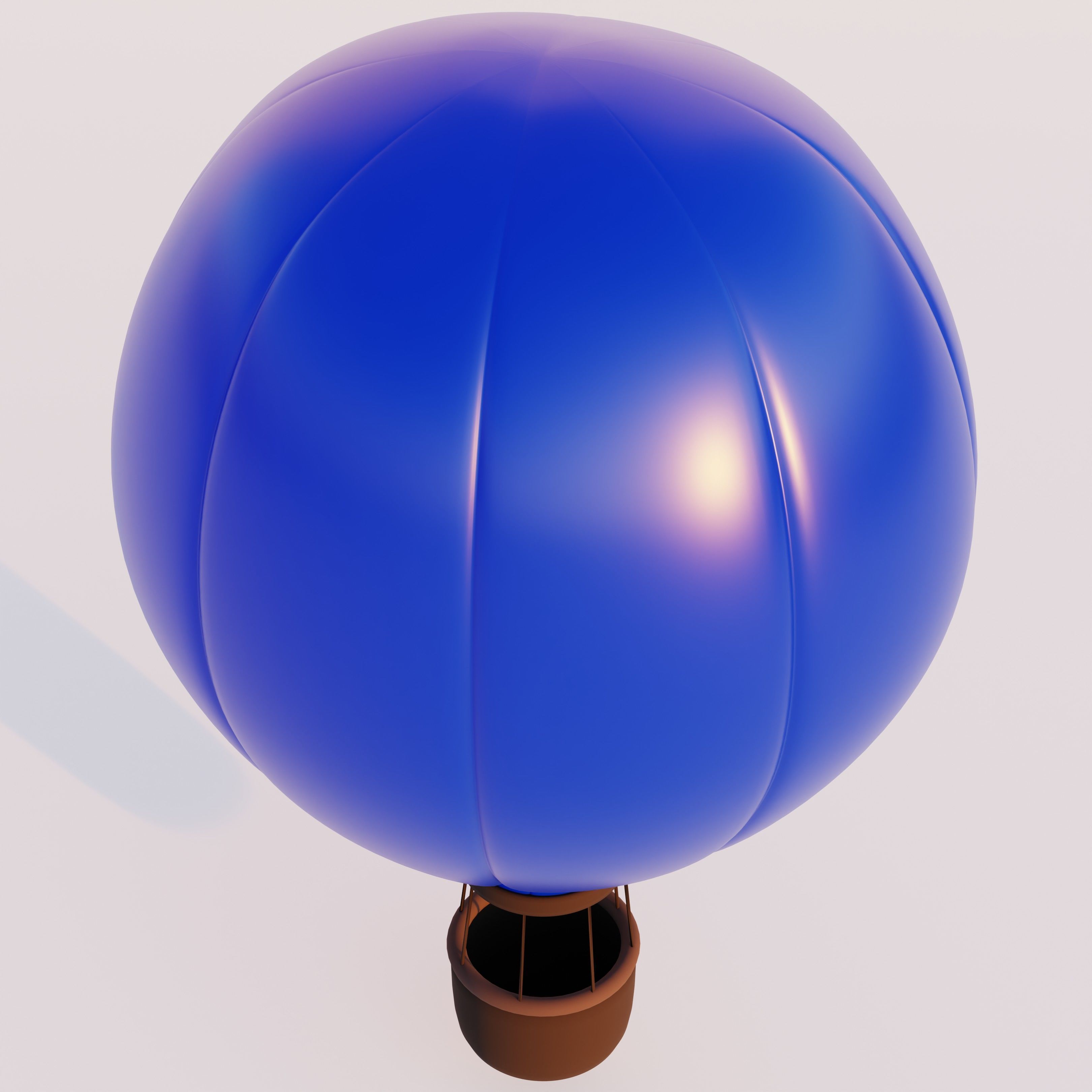 Hot Air Ballon 3D model_2