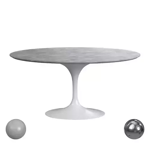 Carrara Marble Tulip Dining Table