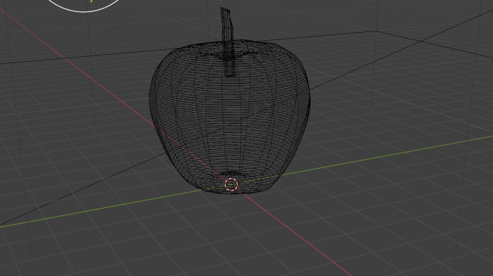 Stylized apple design 3D model_3