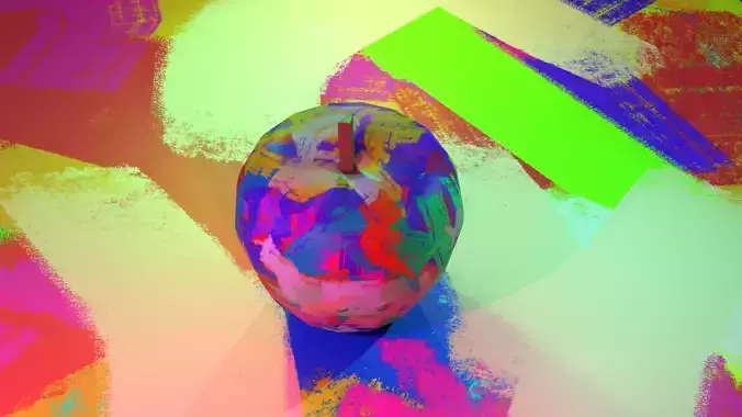 Stylized apple design