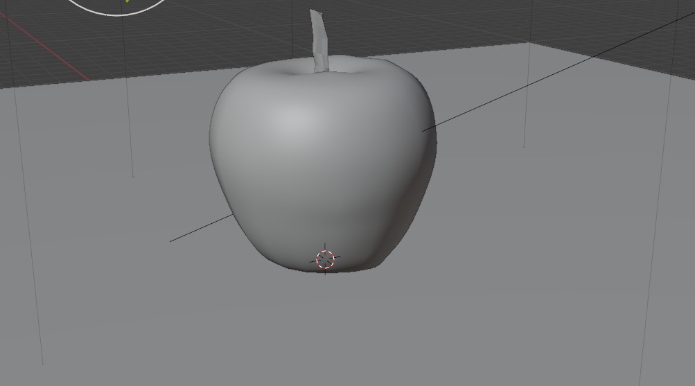 Stylized apple design 3D model_4
