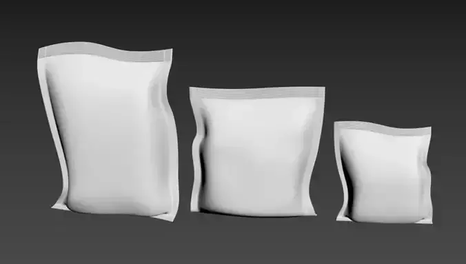 Plastic Packages 3D model