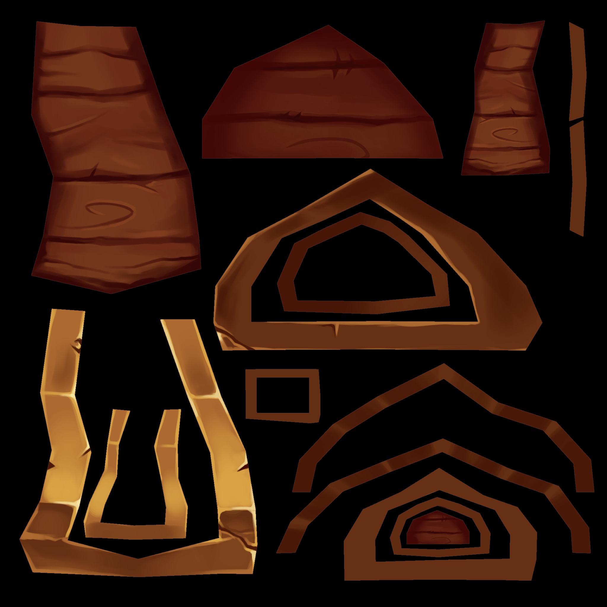 Chest Low-poly 3D model_4