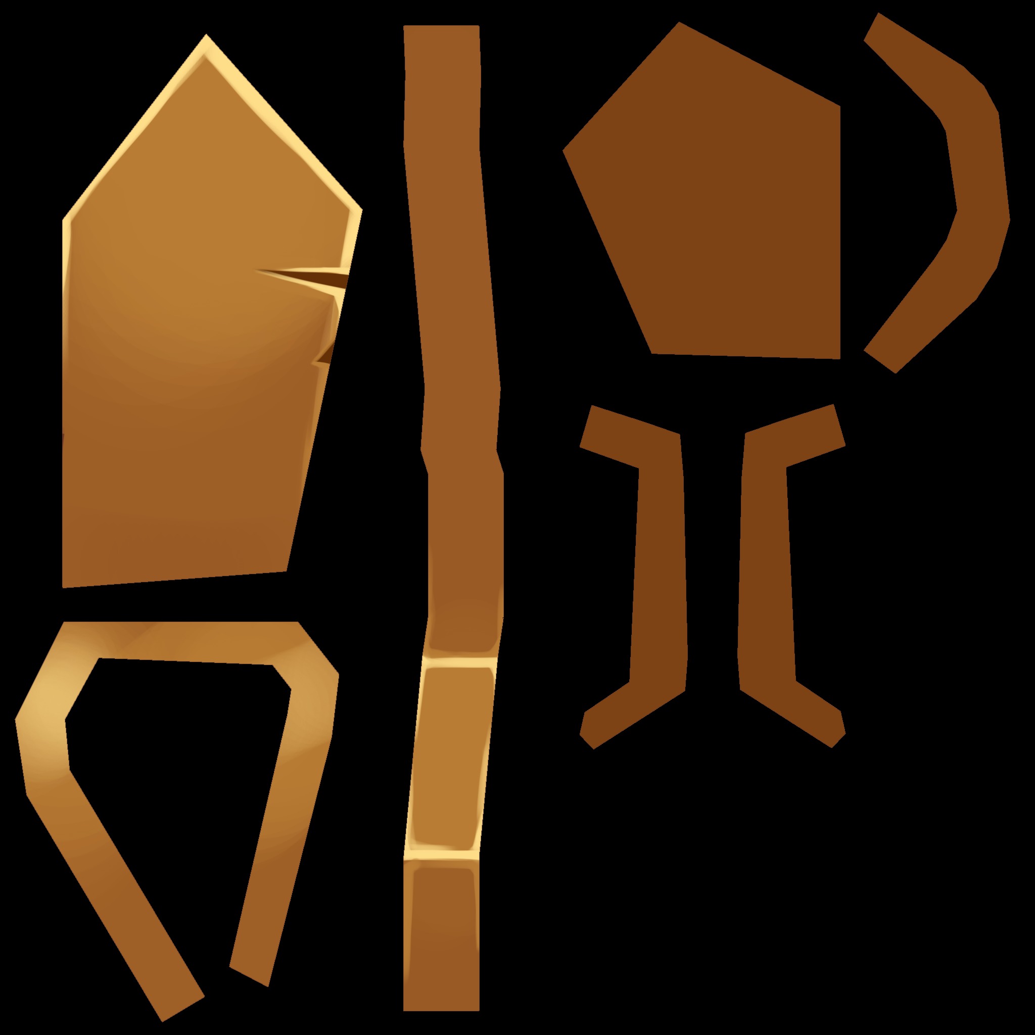 Chest Low-poly 3D model_5