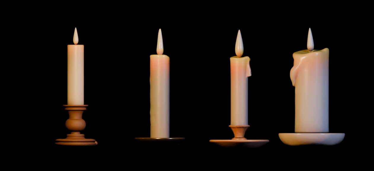 Victorian Candle Pack Free low-poly 3D model_8