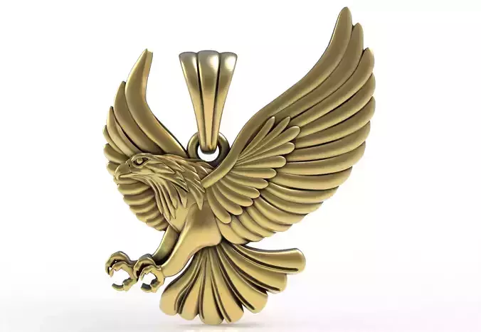 Antique Falcon Pendant