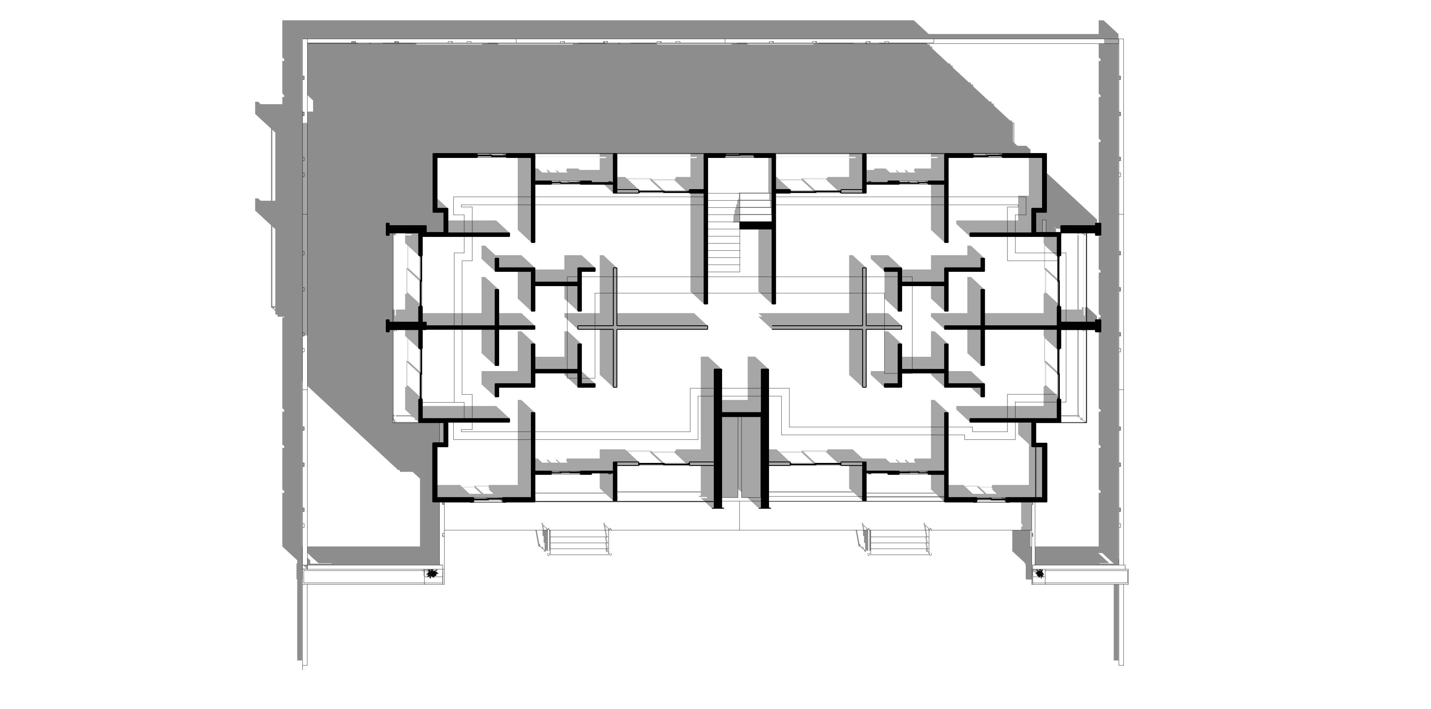 Modern Apartment Buildings with city model  Low-poly 3D model_5