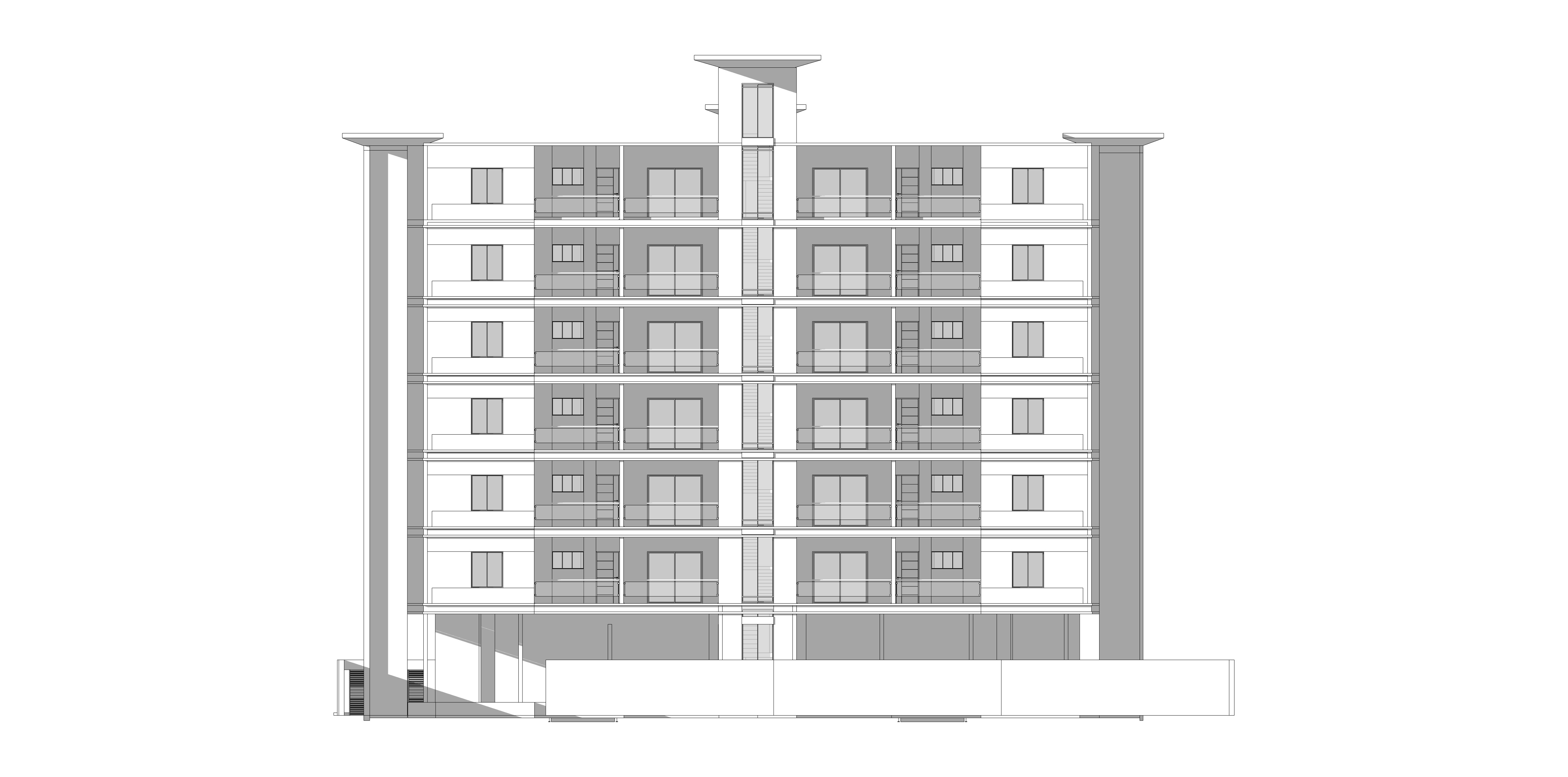 Modern Apartment Buildings with city model  Low-poly 3D model_16