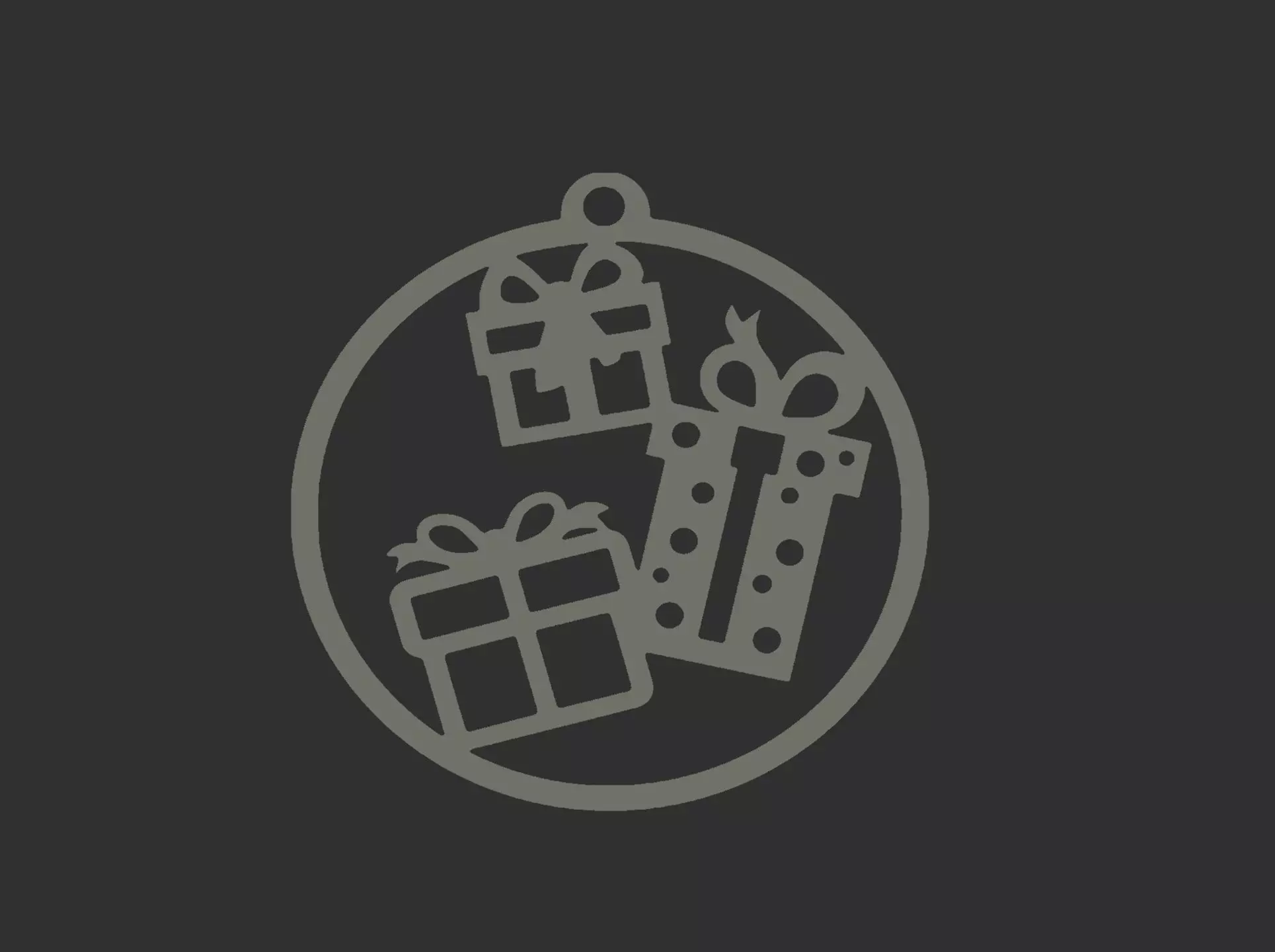 christmas tree gift decor  3D print model_0