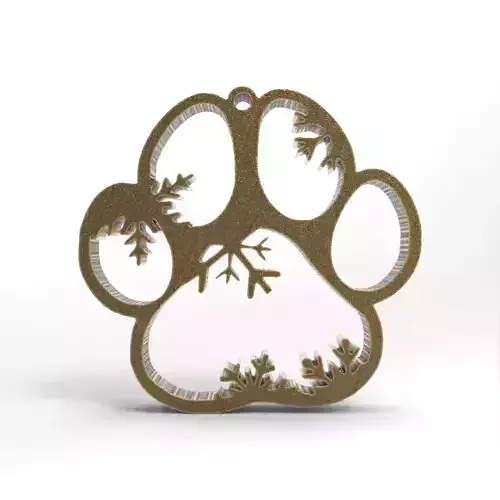 dog christmas tree decor  3D print model