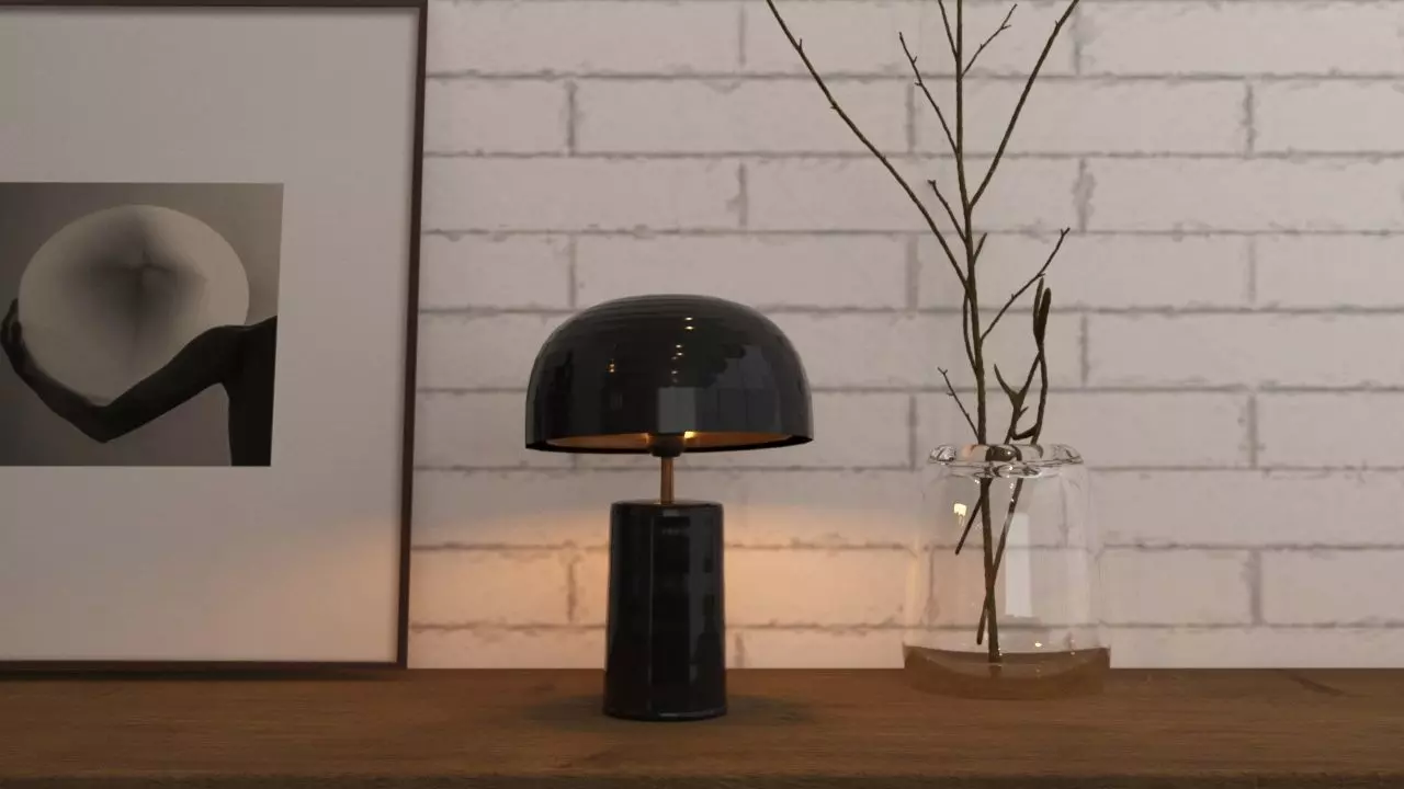 Real and 3DS file lamp 3D model_0