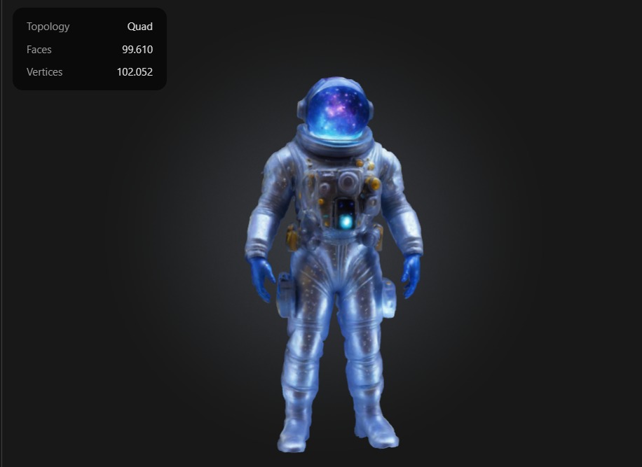 astronaut  3D print model_3