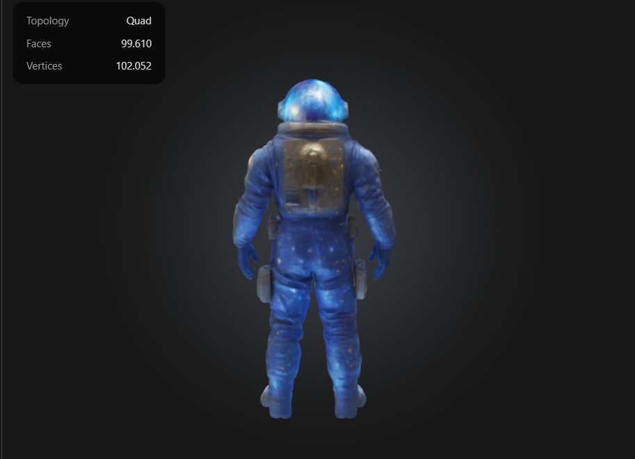 astronaut  3D print model_2