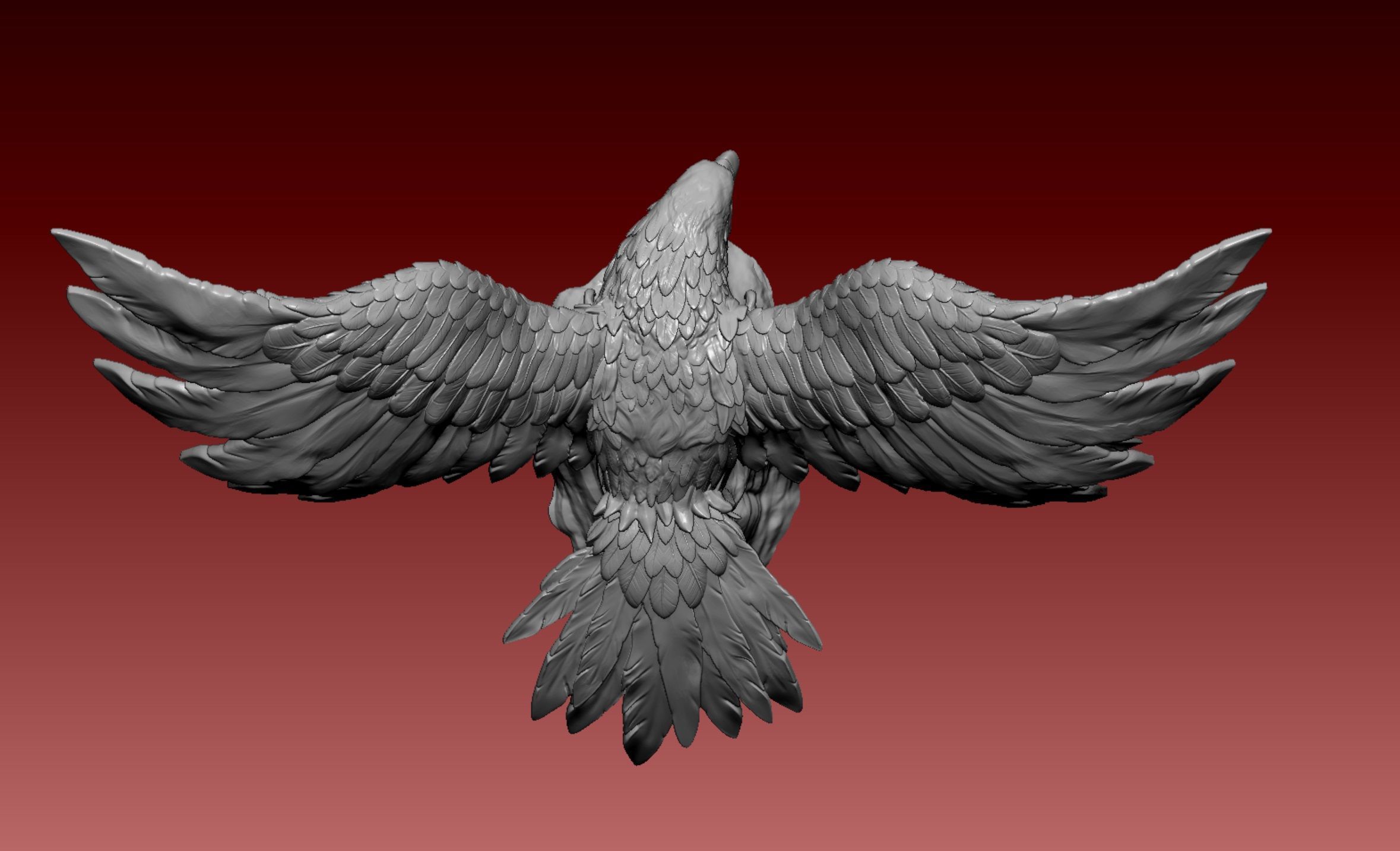 Falcon eagle 3D print model_6