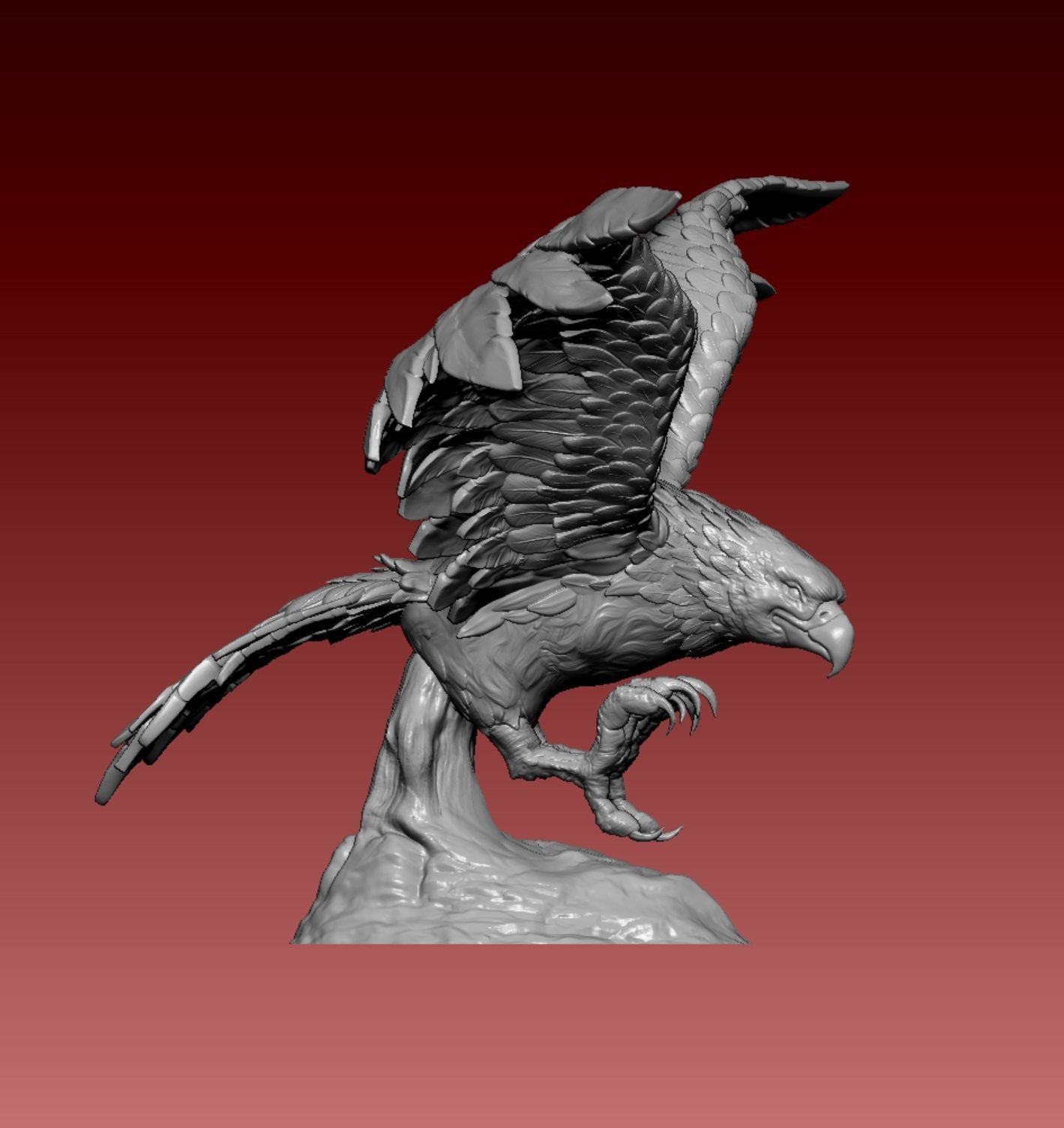 Falcon eagle 3D print model_1