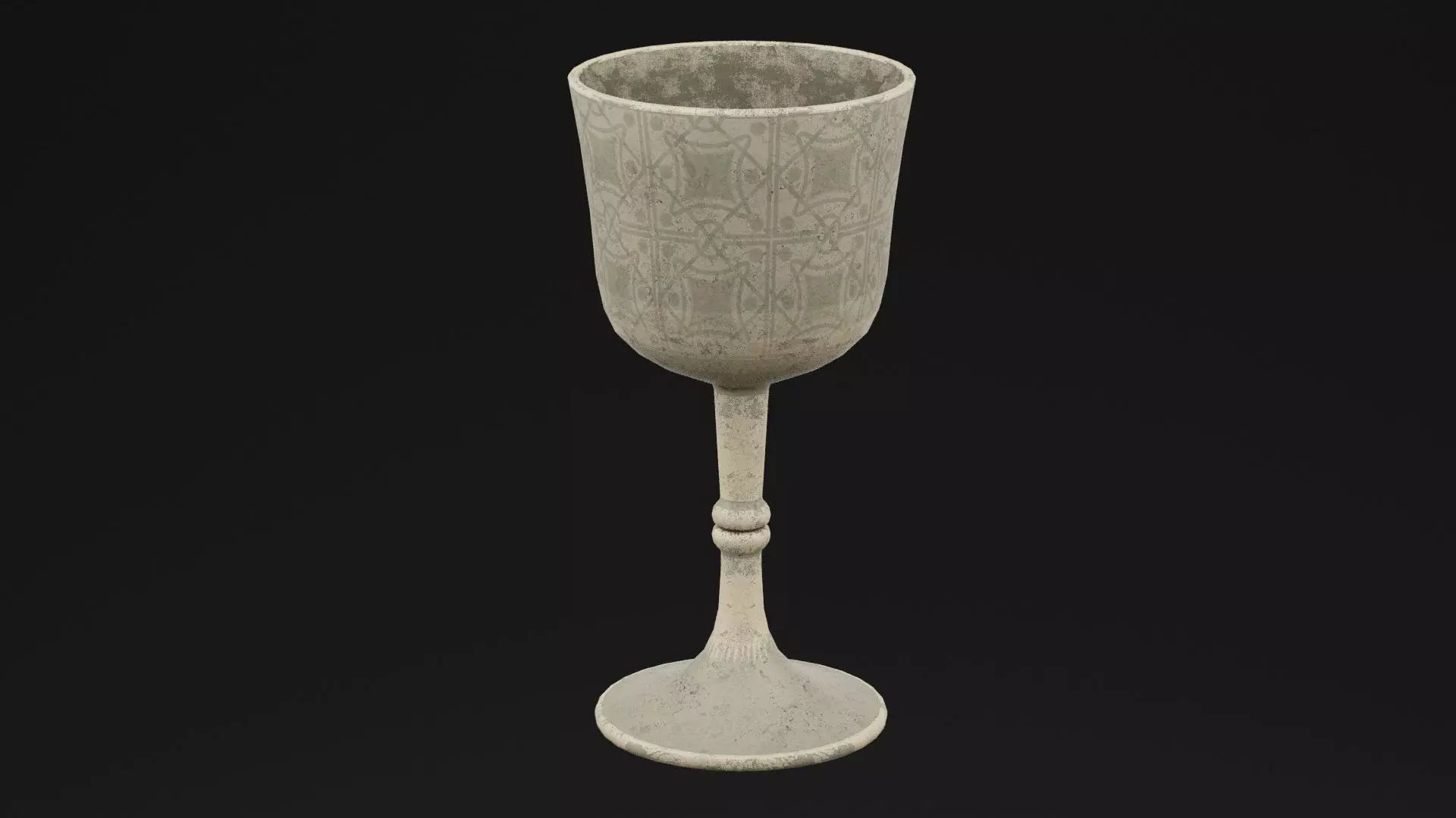 Ornate Chalice Low-poly 3D model