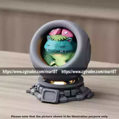 Venusaur in healing machine pods EASY PRINT NO SUPPORT