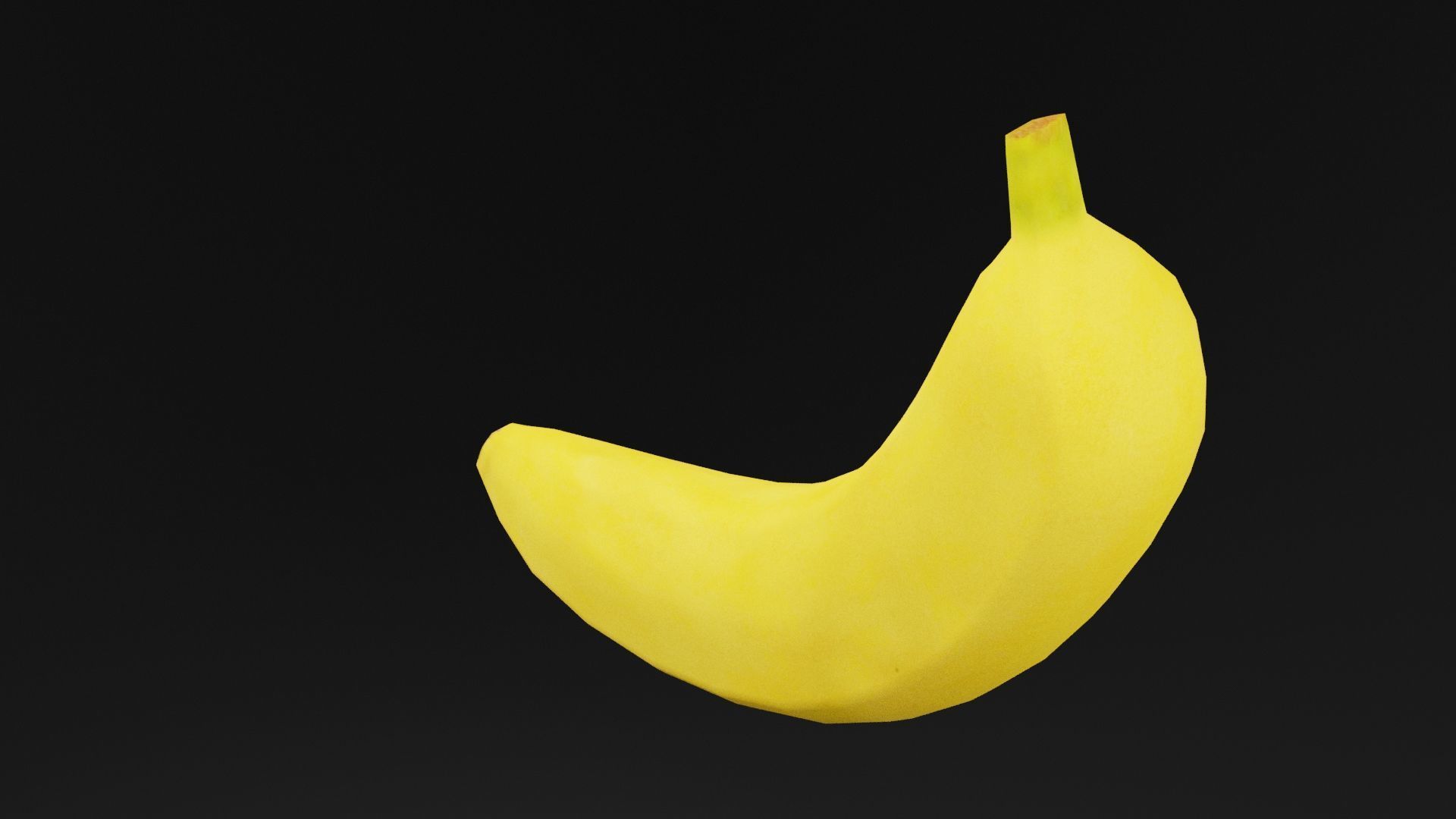 Banana Fruit Low-poly 3D model_1