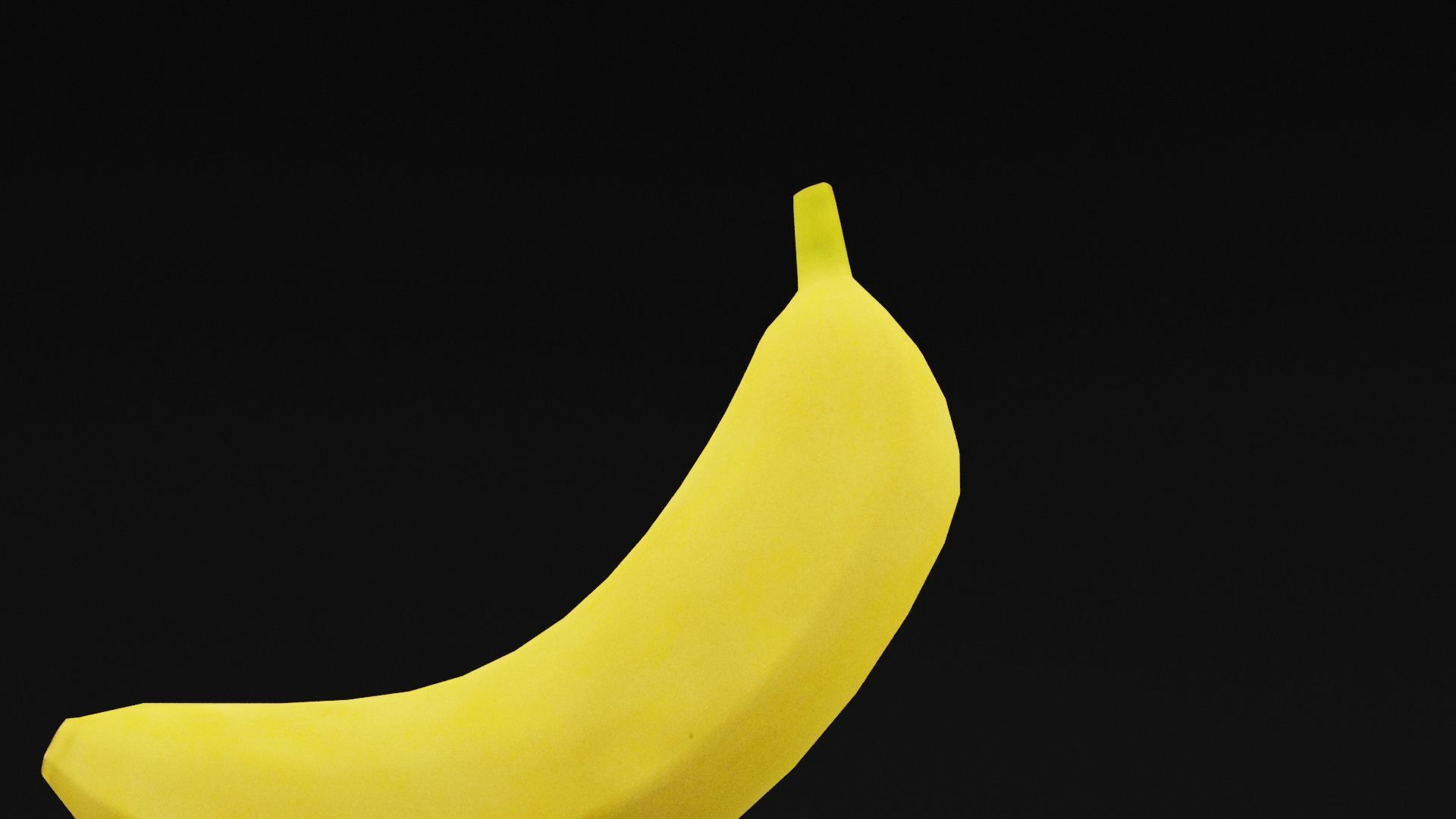 Banana Fruit Low-poly 3D model_4