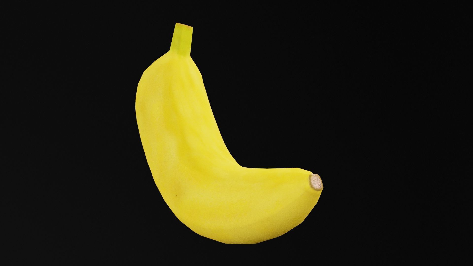 Banana Fruit Low-poly 3D model_2