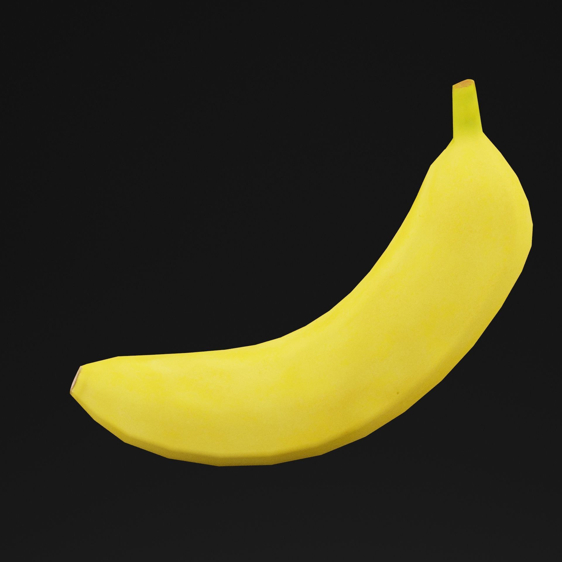 Banana Fruit Low-poly 3D model_6