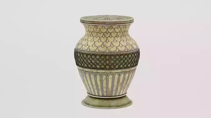 Ancient Urn Low-poly 3D model