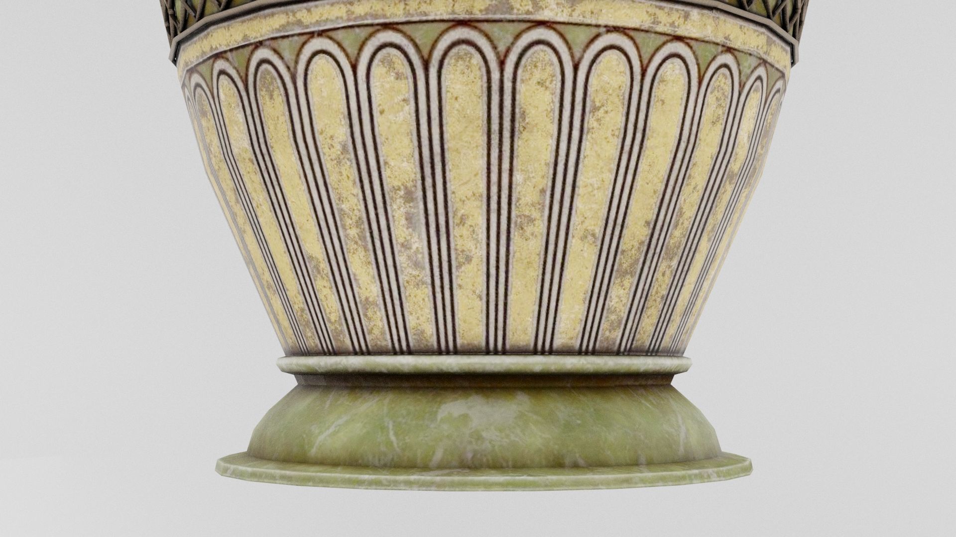 Ancient Urn Low-poly 3D model_5