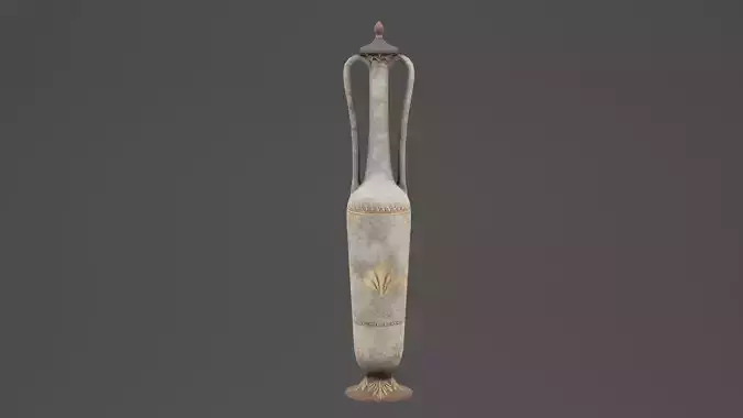 Ancient Golden Urn  Low-poly 3D model