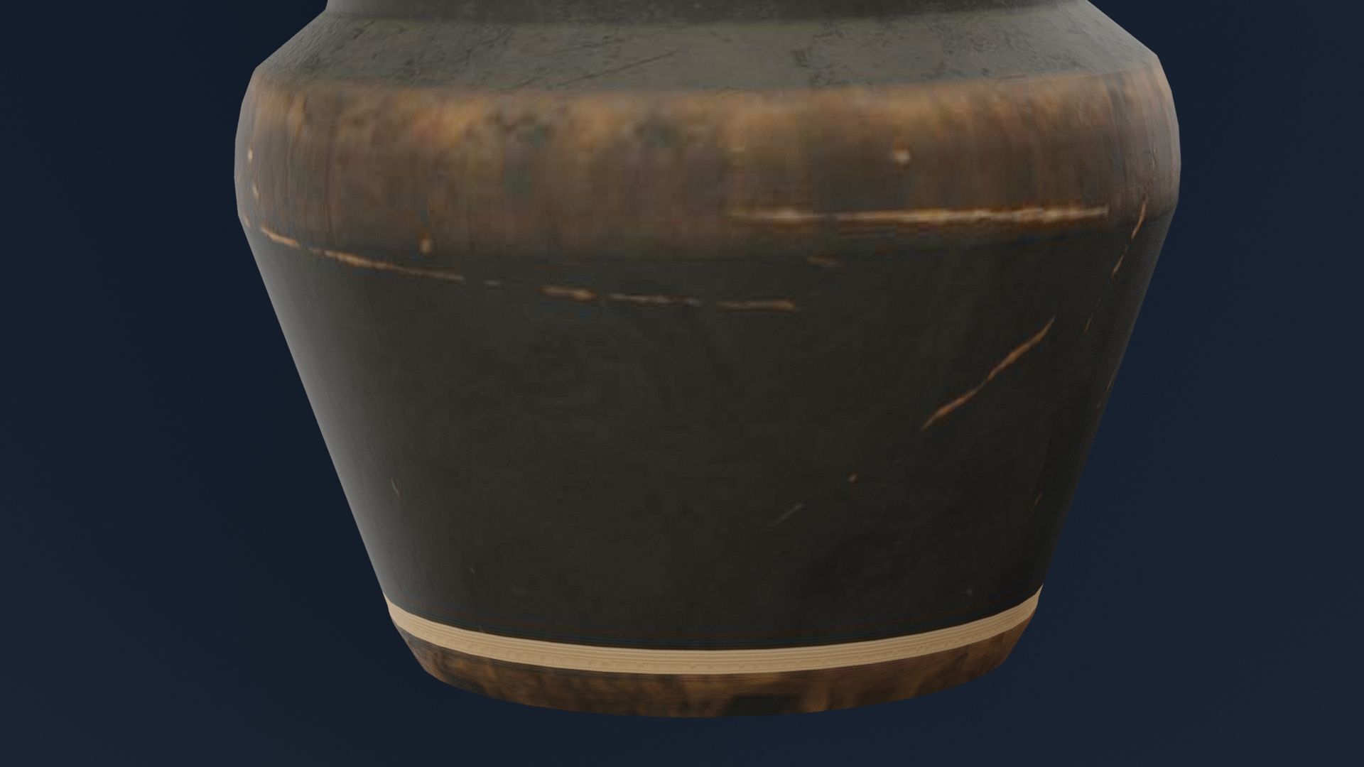 Ancient Egyptian Pot Low-poly 3D model_3