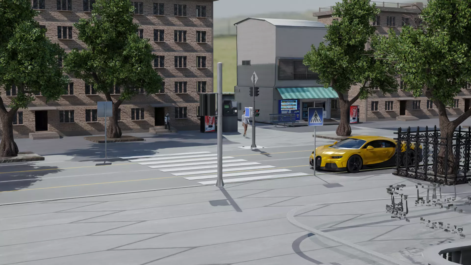 CITY AND BUGATTI CHIRON Texture