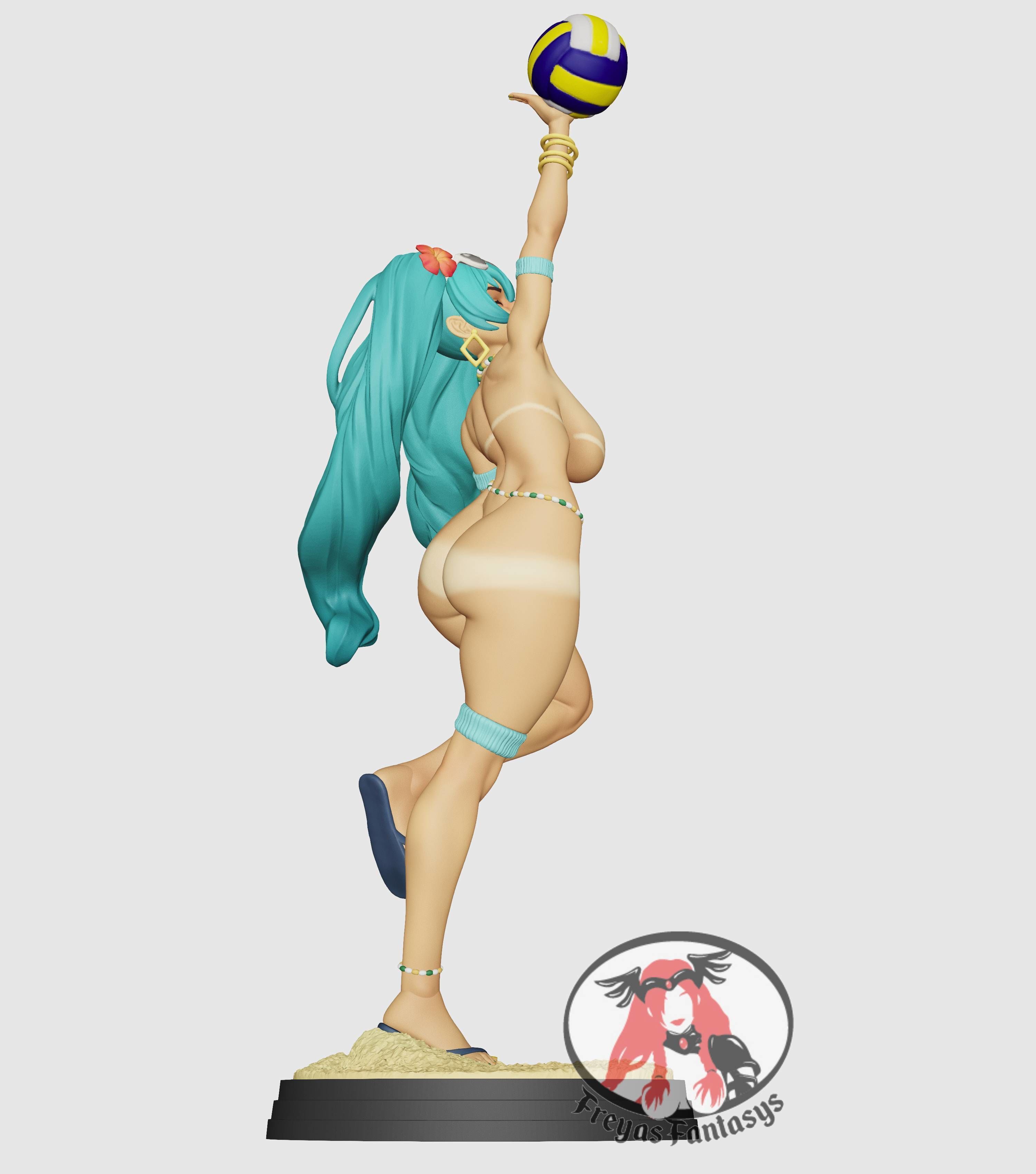 Brazilian Miku Beach Day 3D print model_13