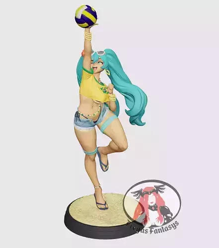 Brazilian Miku Beach Day