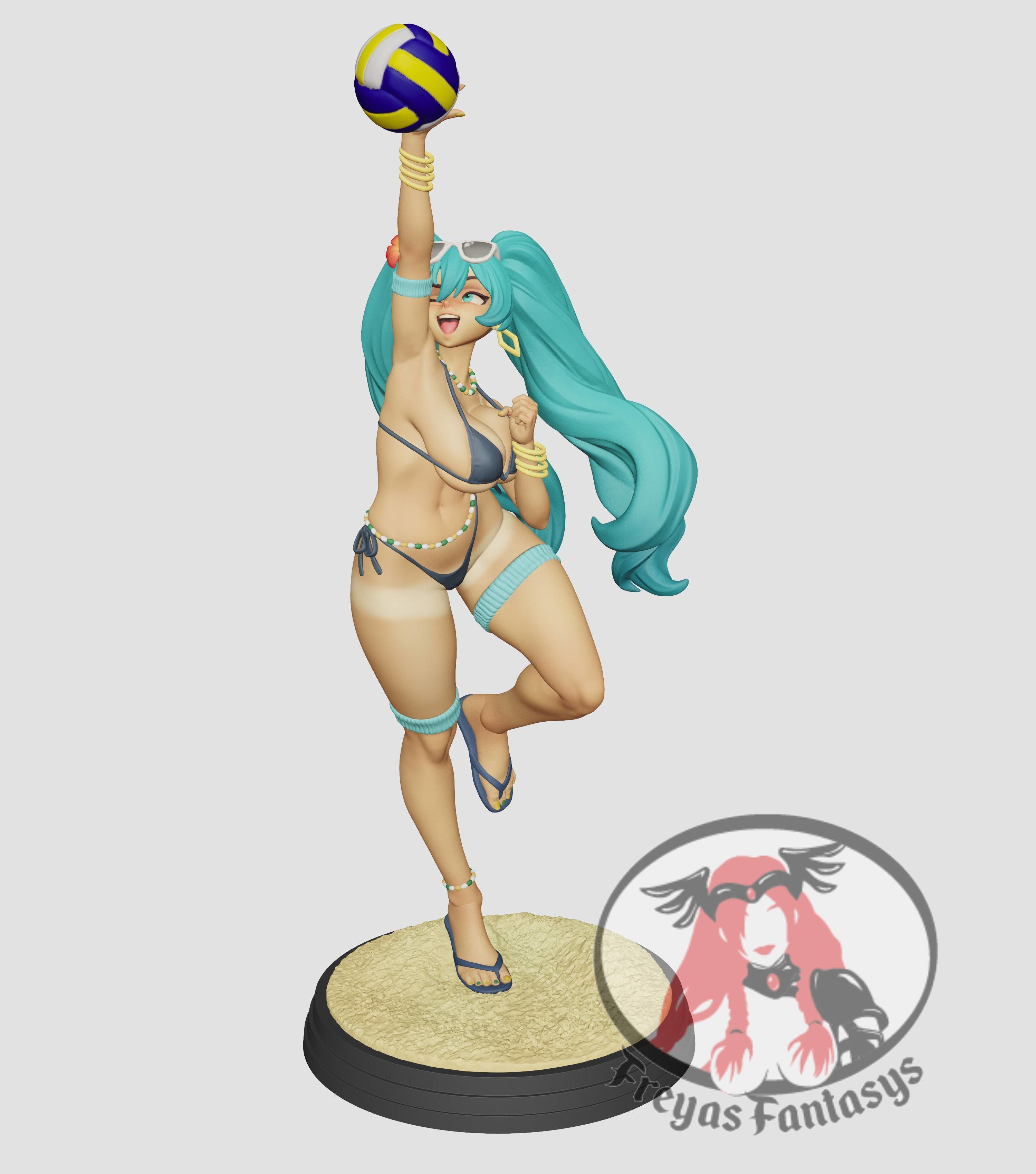 Brazilian Miku Beach Day 3D print model_7