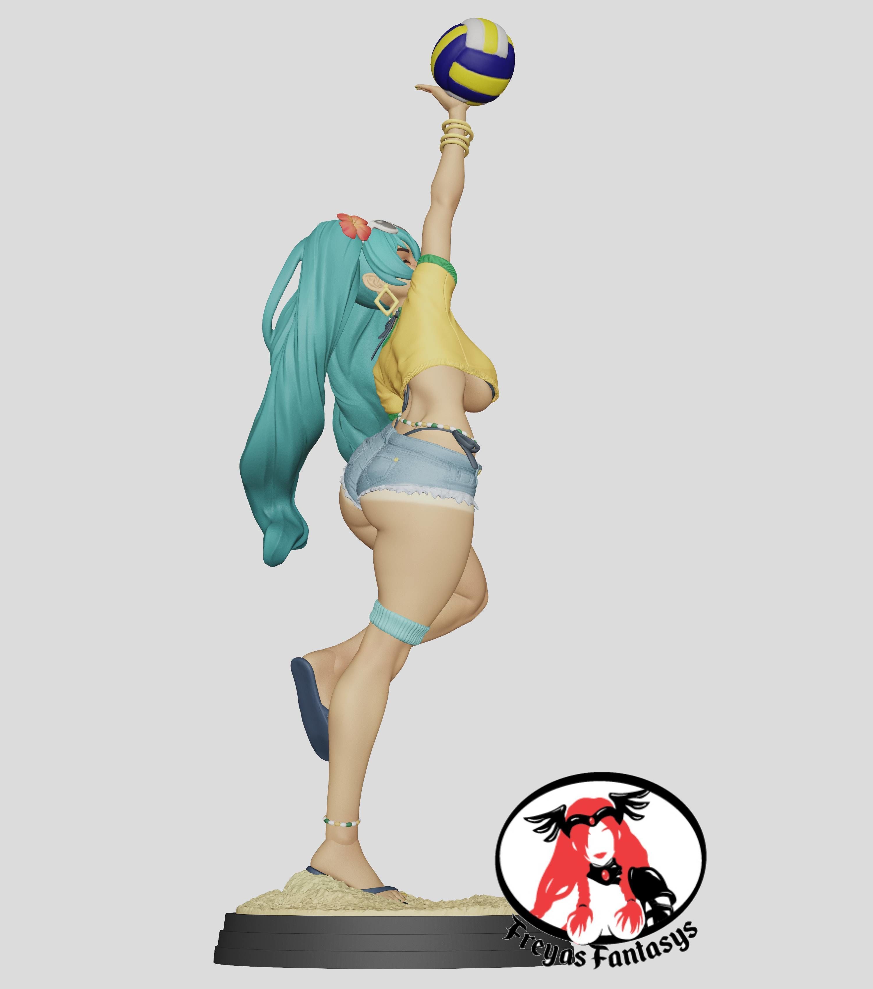 Brazilian Miku Beach Day 3D print model_1
