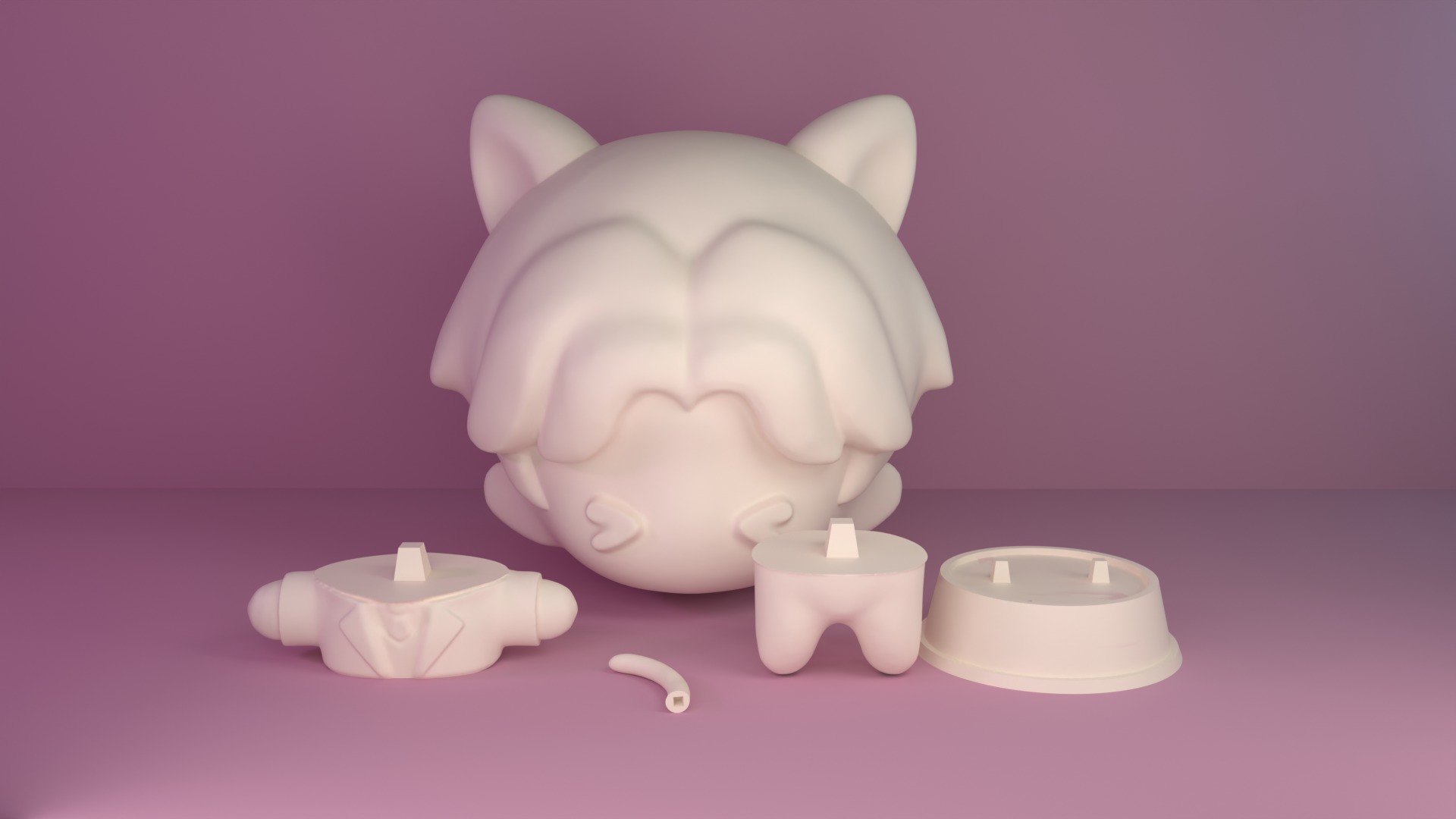 Rafayel Cat Love and Deepspace 3d print model printable 3D print model_6