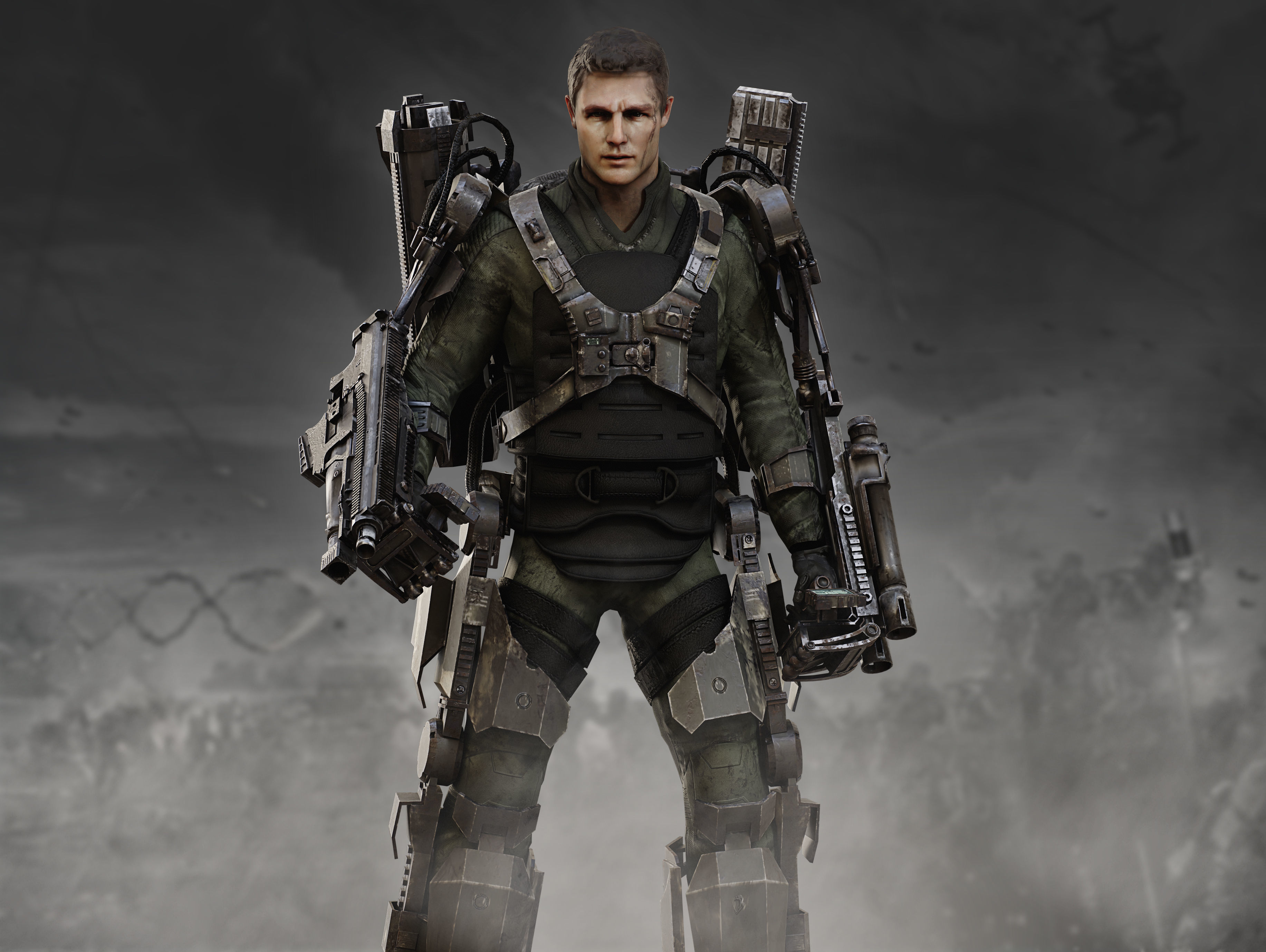 Exosuit from Edge of Tomorrow Low-poly 3D model_2