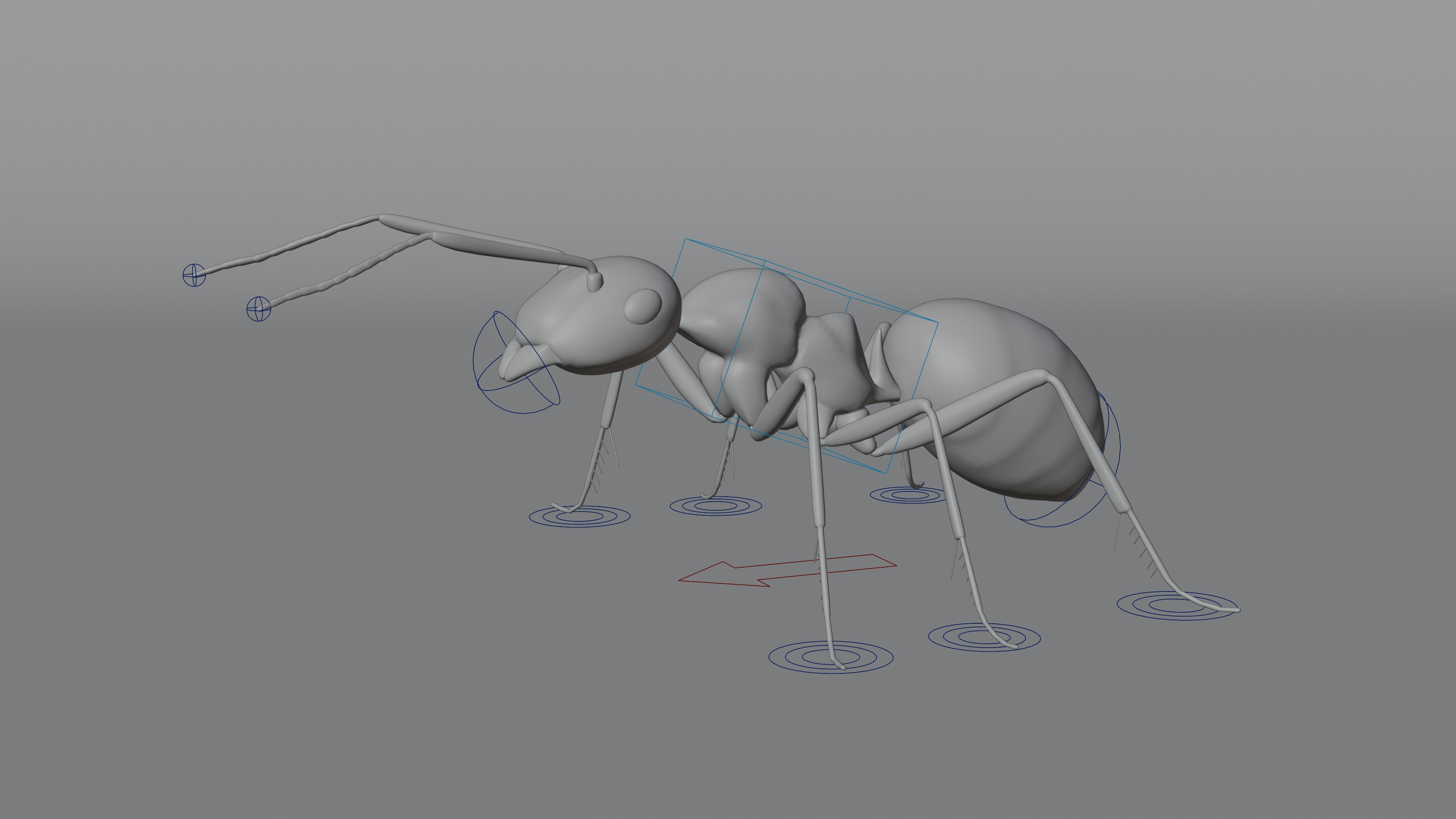 Ant 3D model Rigged 3D model_1