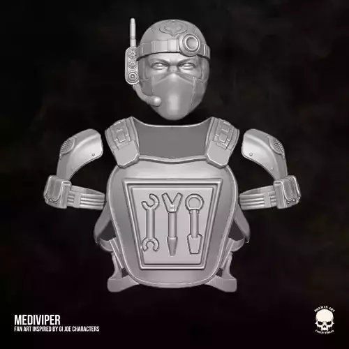 MediViper GI Joe fan art 3D printable files for Action Figures