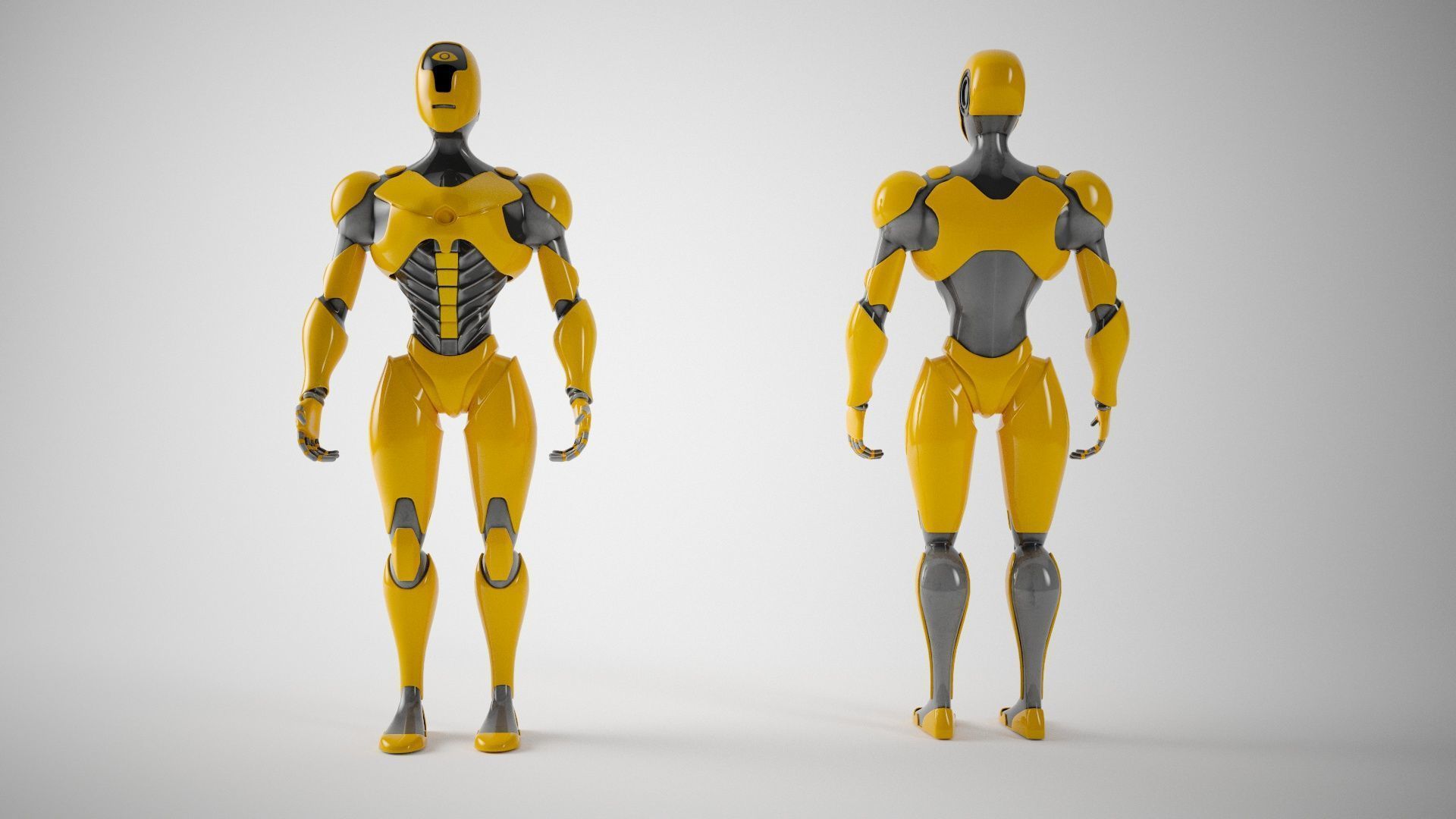 ANDROID CYBER ROBOT 3D model_3