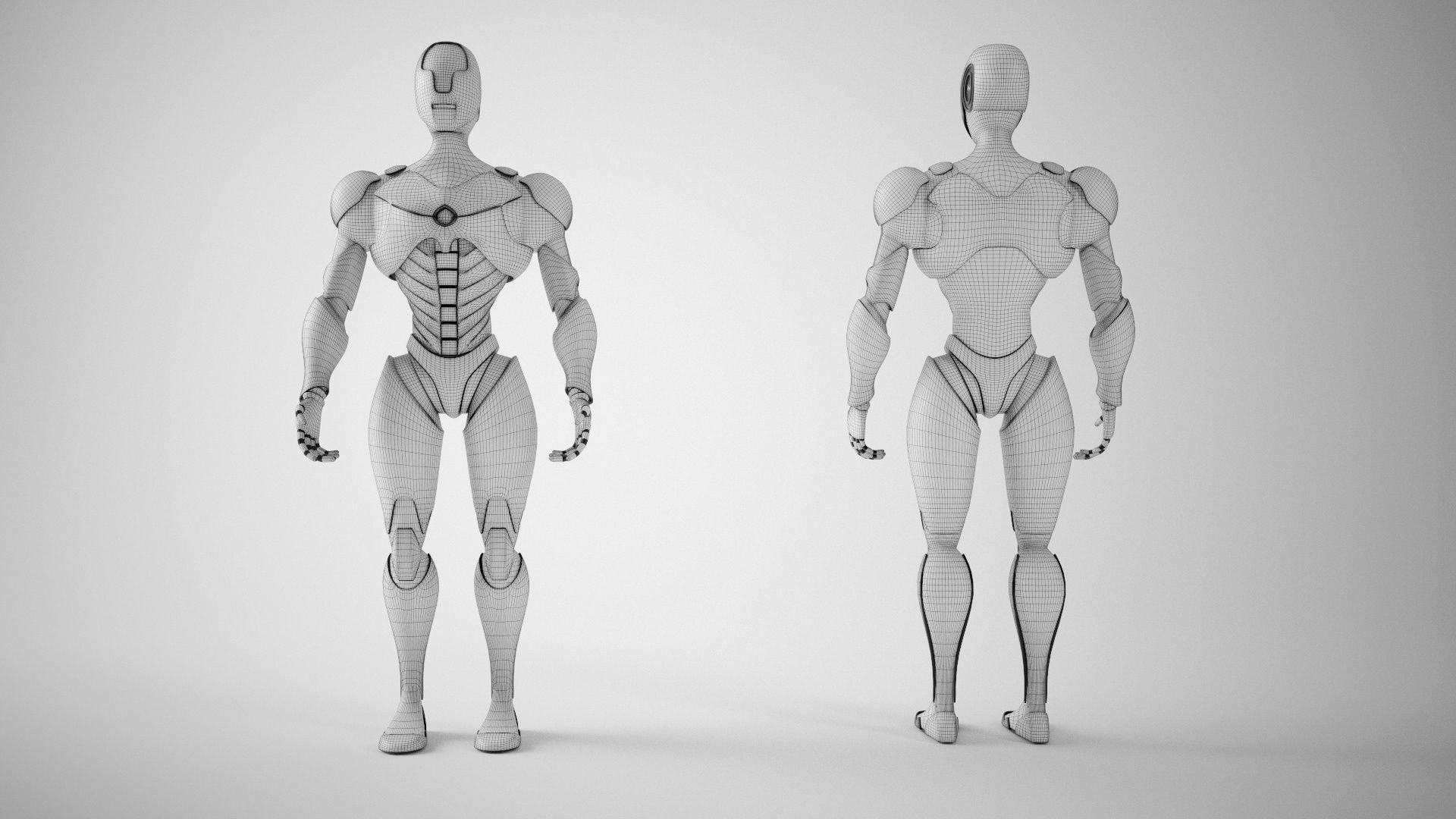 ANDROID CYBER ROBOT 3D model_5