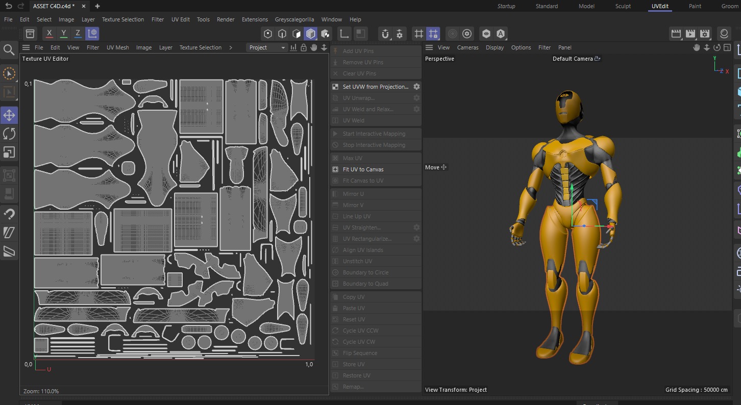ANDROID CYBER ROBOT 3D model_9