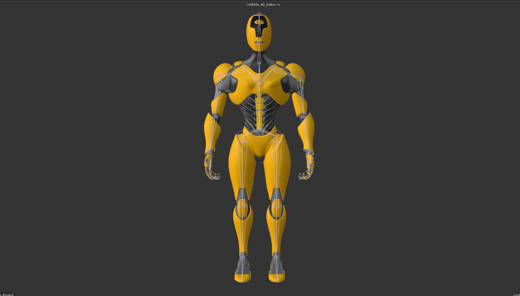 ANDROID CYBER ROBOT 3D model_6