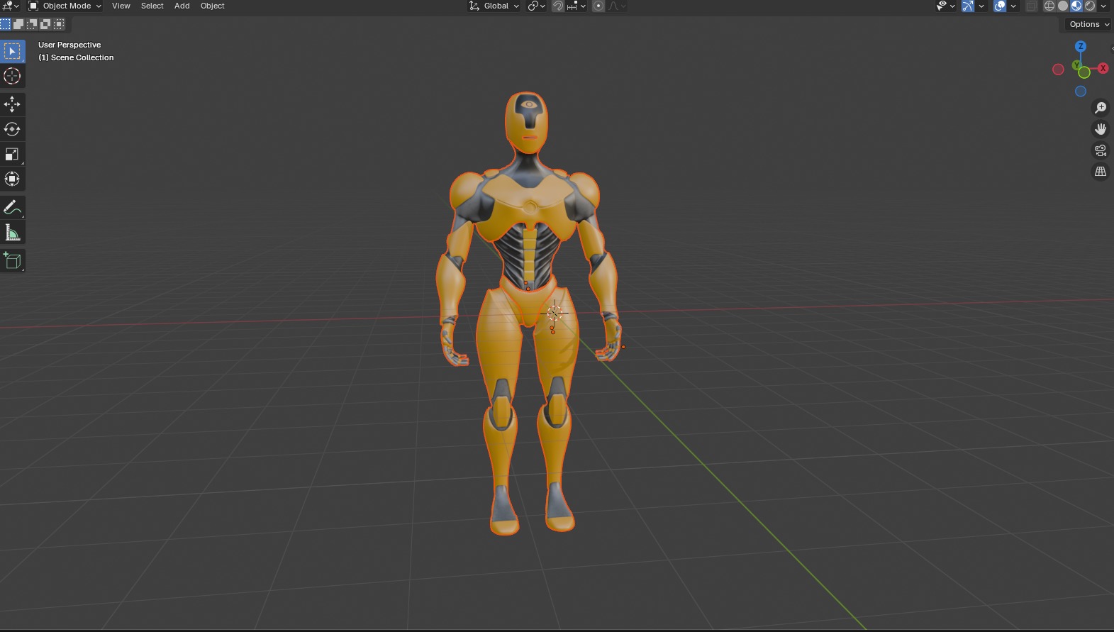 ANDROID CYBER ROBOT 3D model_7
