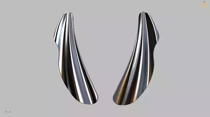 Waves Earring 40mm