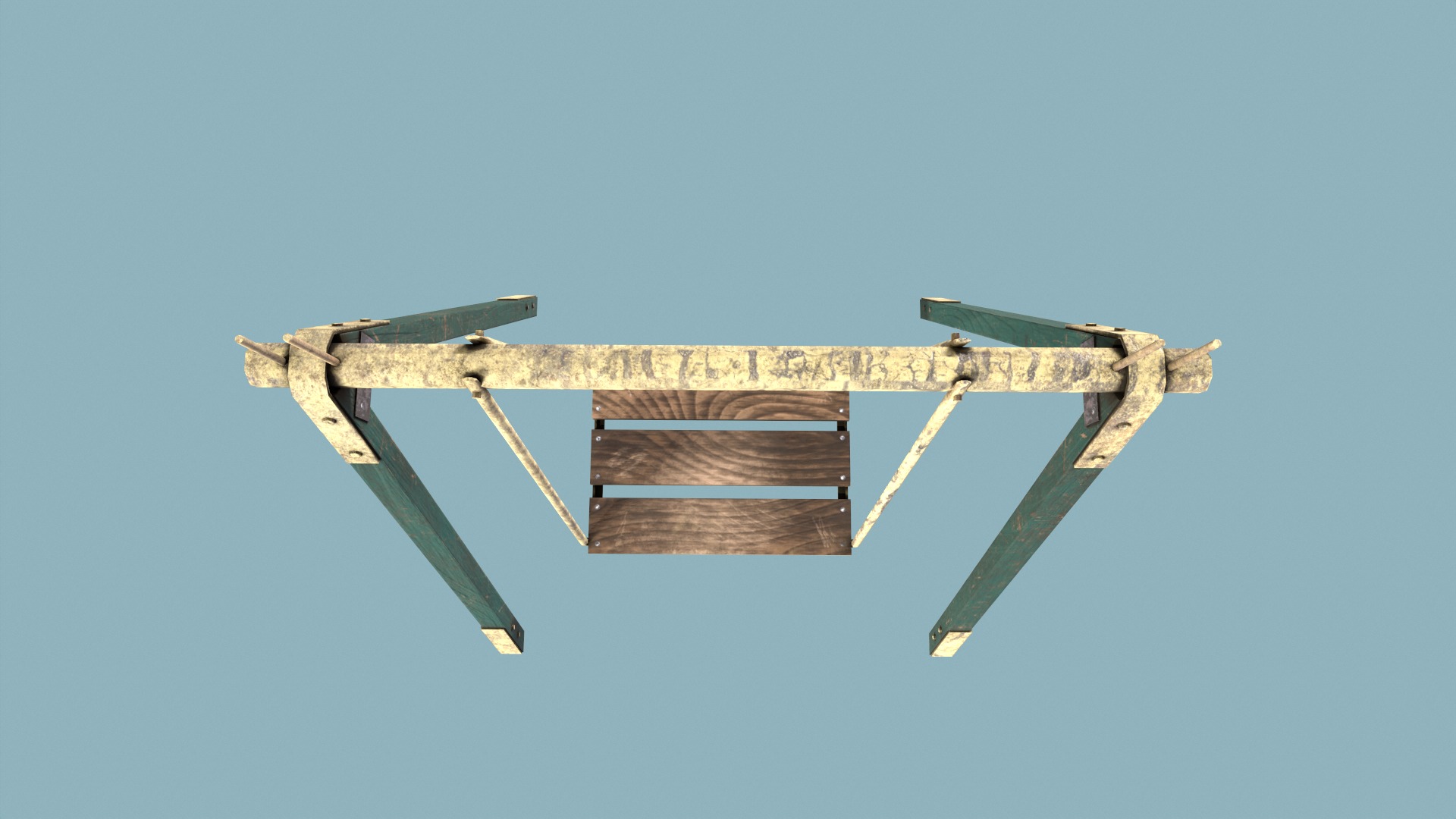 Old Swings Low-poly 3D model_4