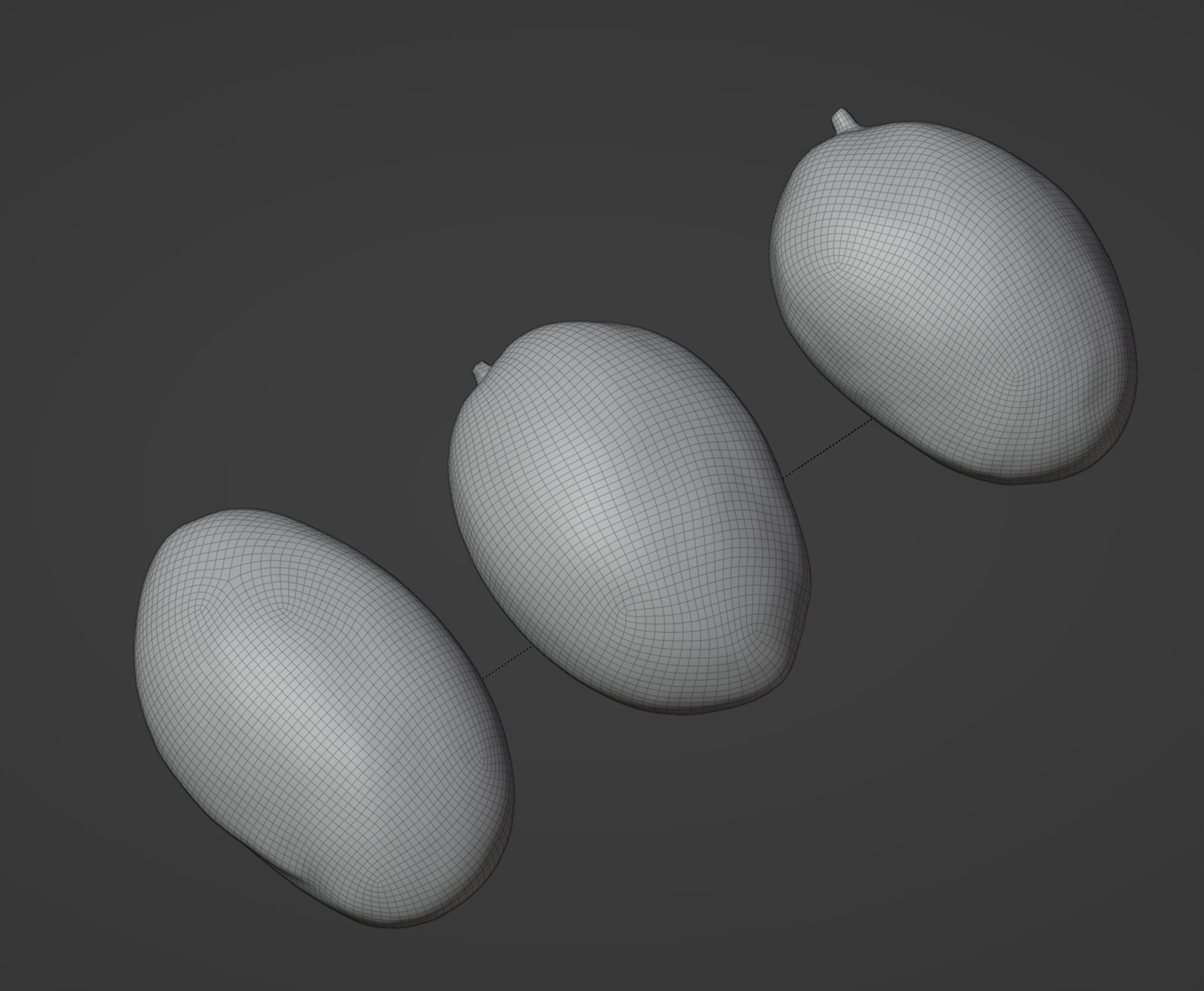 Mango Set 01 Low-poly 3D model_8