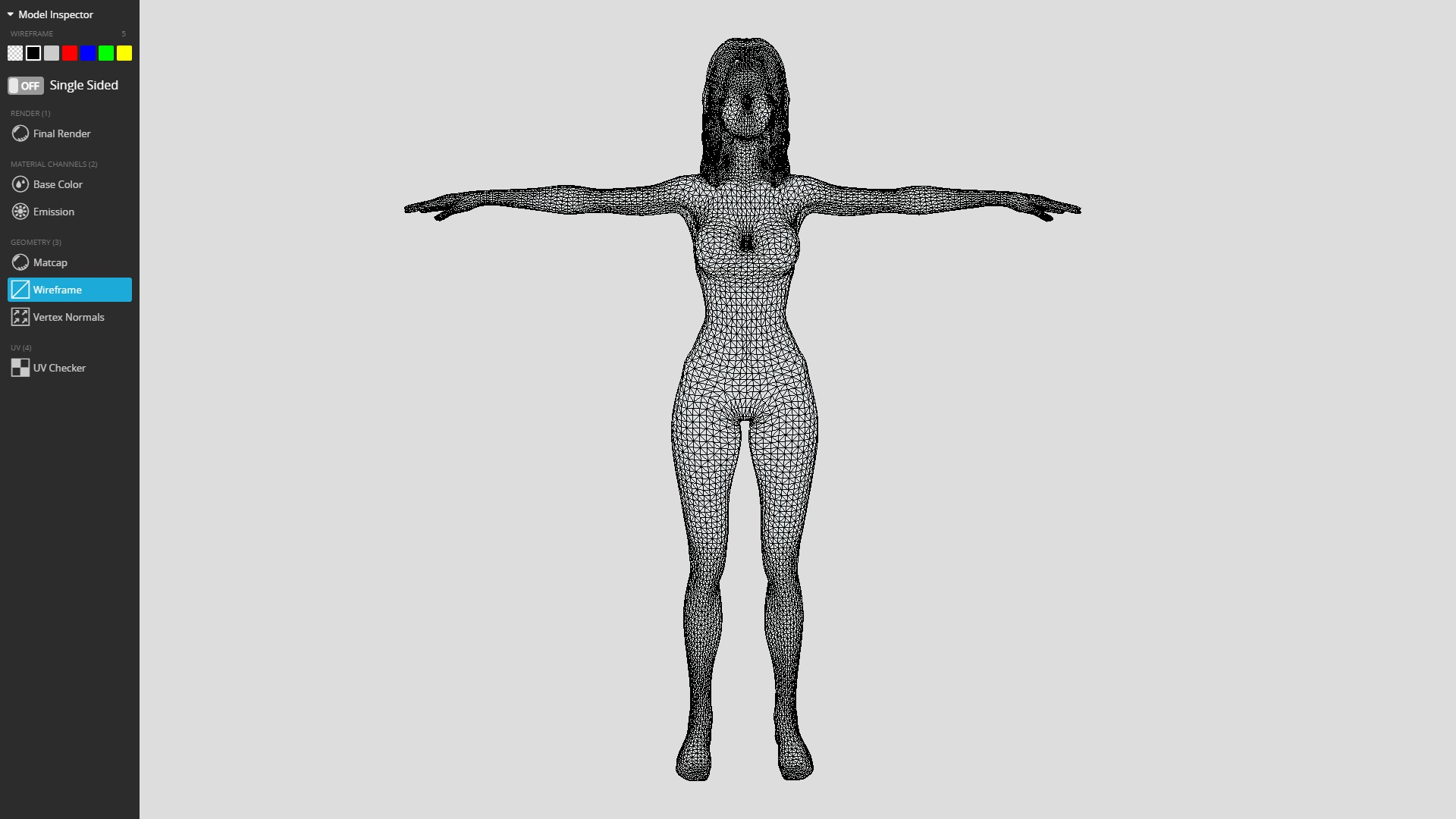 Rigged Animated Blonde Teen 19-year-old female Nude Girl Low-poly 3D model_10